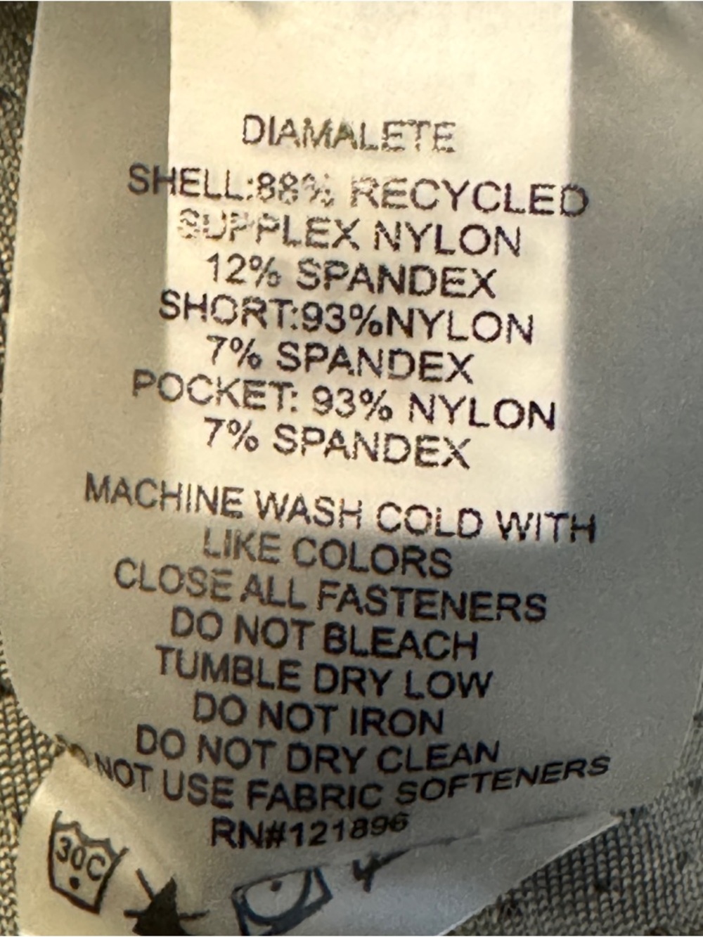 Title Nine Diamalete Skort Dusty Green Tropical Olive Leaf Skirt Shorts 4 6 S - Picture 7 of 13